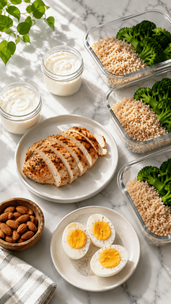 7-day aggressive cut meal plan high protein foods